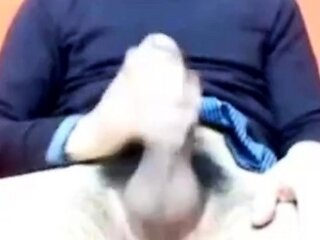 Big Cock Italian Guy Strokes on Webcam