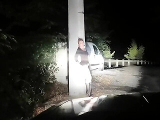 French street whore gives sloppy blowjobs