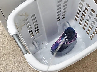 Pissing Everywhere In PUBLIC Laundromat