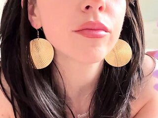 Chubby Brunette Big Boobs Dildo Masturbation