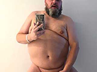 Birthday Hotel Mirror Masturbation