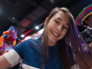 Cici Shellz fucks at a restaurant and it is wild and dirty