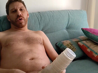 Jerking off with a Fleshlight