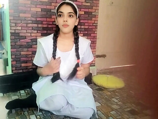 Indian virgin school girl loses her cherry to boyfriend