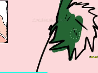 Yaoi Anime Naked Midoriya Deku with Huge Censored Black Cock Slowly Colored In Until Fully Explicit #2   Male JOI Masturbation Instructions for Men