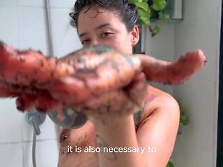 Alternative Girl Give You a Worship to Hairy Armpits