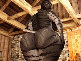 Big Cat - Small Lizard (no Sound) (furry Sex)