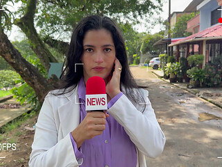 A Sexy Reporter Gets a Hard Fuck for Breaking the News!