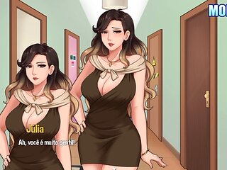 Sexual training with my step-aunt-in-law during house chores
