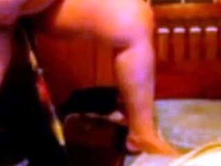 BBW Plays With a Bat Sex Toy on Webcam