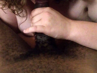 BBW Tranny Gives BBC Sloppy Head