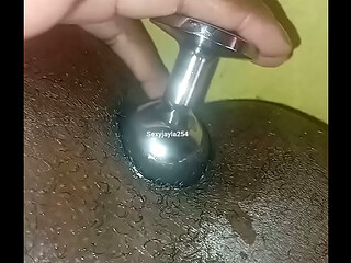 Training my asshole to take a bigger dick using my new butt plug