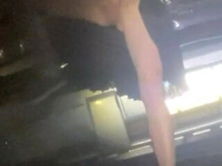 First Time Standing up Pissing on Side of Highway