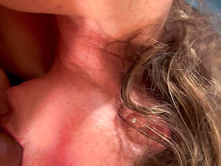 Bonewizzard pleads with fair skin freckled wife to swallow his cock