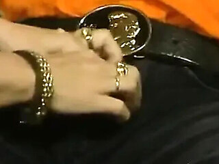 Lesbian threesome anal fucking with cute girls in leather - German DVD