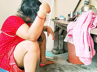 Desi Wife Fucks Neighbor Boy Hard in Kitchen - Rough Sex & Dirty Talk