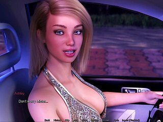 Young mother stars in a naughty porn game