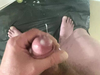 Cum, double view mirror stroke