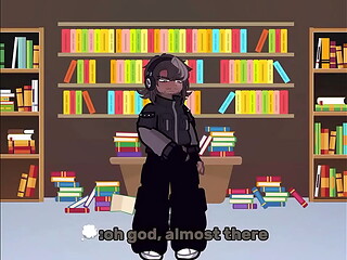 New oc masturbating in the library~