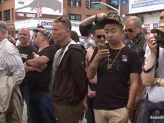 Cock Hungry Whore Cattle Prodded and Fucked at Dore Alley Street Fair
