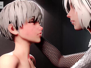 2B gives special 9S training