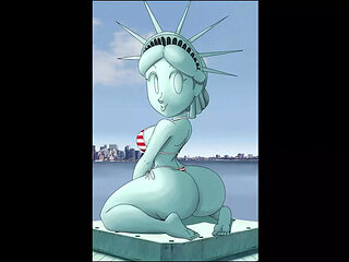 4th of July Hentai - Sexy Statue of Liberty Fuck in 3D Animation