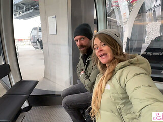 Pretty Girl Gondola Ride Blowjob