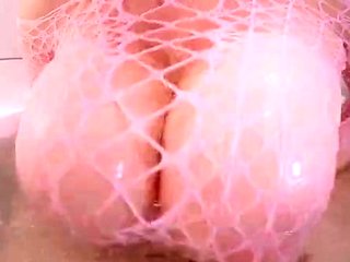 Stunning close up pussy toying action from busty solo beauty