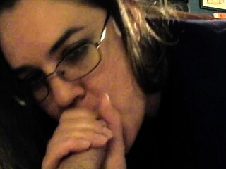 Big Beautiful Woman Gives Blowjob to Her Man