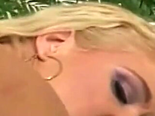 Chunky White Blonde Gets Banged by a Big Black Cock