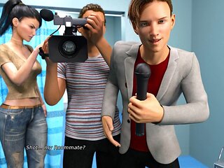 Love and submission part 11 as things heat up in the visual novel with big-boobed mom