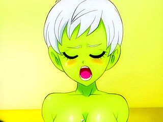 Car Toon In Dragon Ball Lost Chapter - Fucking Cheelais Cute Green Pussy