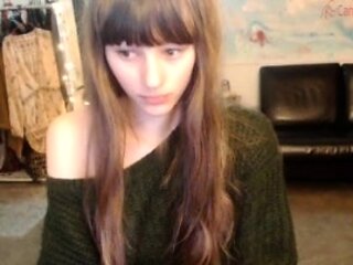 Cute blonde amateur webcam teen masturbating