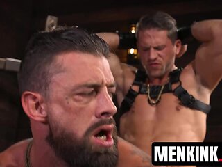 Alpha Wolfe flogging Zac Snow before anal banged by Roman Todd