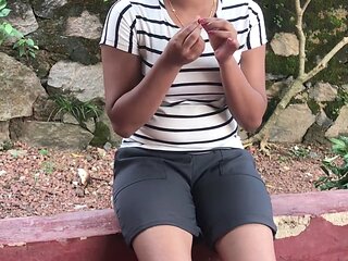 POV of hot step-sister Eishu_s getting railed - big natural boobs and ample ass with an anal creampie