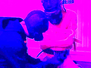 Straitjacket Twink Milked on the Kneeler