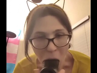 Just spent like an hr going back and forth with my dildos from my ass to mouth and I have to say I love the taste of my as...