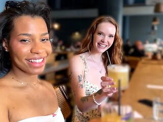 Picking Up Two Babes at the Bar for Midday Threesome -ffm- Chloe Foxxe, Ami B...
