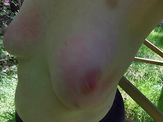 Lift Your Arms so I Can Better Beat Your Tits