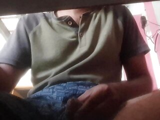 hiding cum shoting dick handjobs