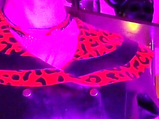 Red Rubber Fetish Femdom Latex Mistress Fetish BDSM Strap Heels Dominatrix