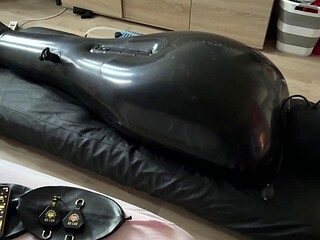 BoundInLoves Latex Wife Binds Submissive Husband in BDSM Torment