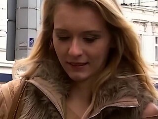 Blonde Slut Sucks Cock and Rides Hard Till Creampie