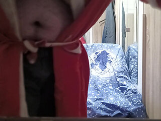 Santa Claus Masturbates with Huge Boobs