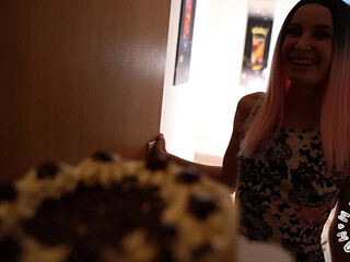Virgin blonde German housewife gets hot and naughty on her 18th birthday