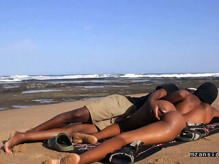 at the beach ,a hot prostitute getting fucked