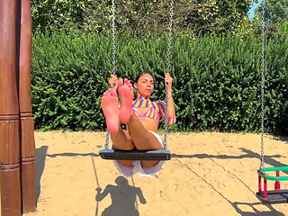 Tiny Latina Playground Pickup for Foot Fetish Fuck