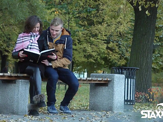 A romantic date ends in a creampie for teen Sandra