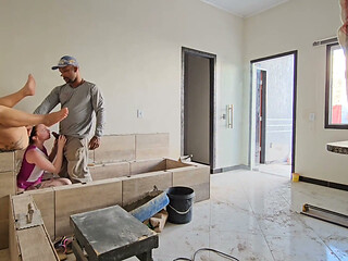 The Construction Worker Was Very Pleased When He Received a Visit From His Bosses at the Construction Site.