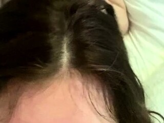 Anal with brunette takes hardcore cumshot